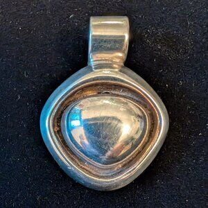 Vintage LATON Sterling Silver Slide Pendant Mexico